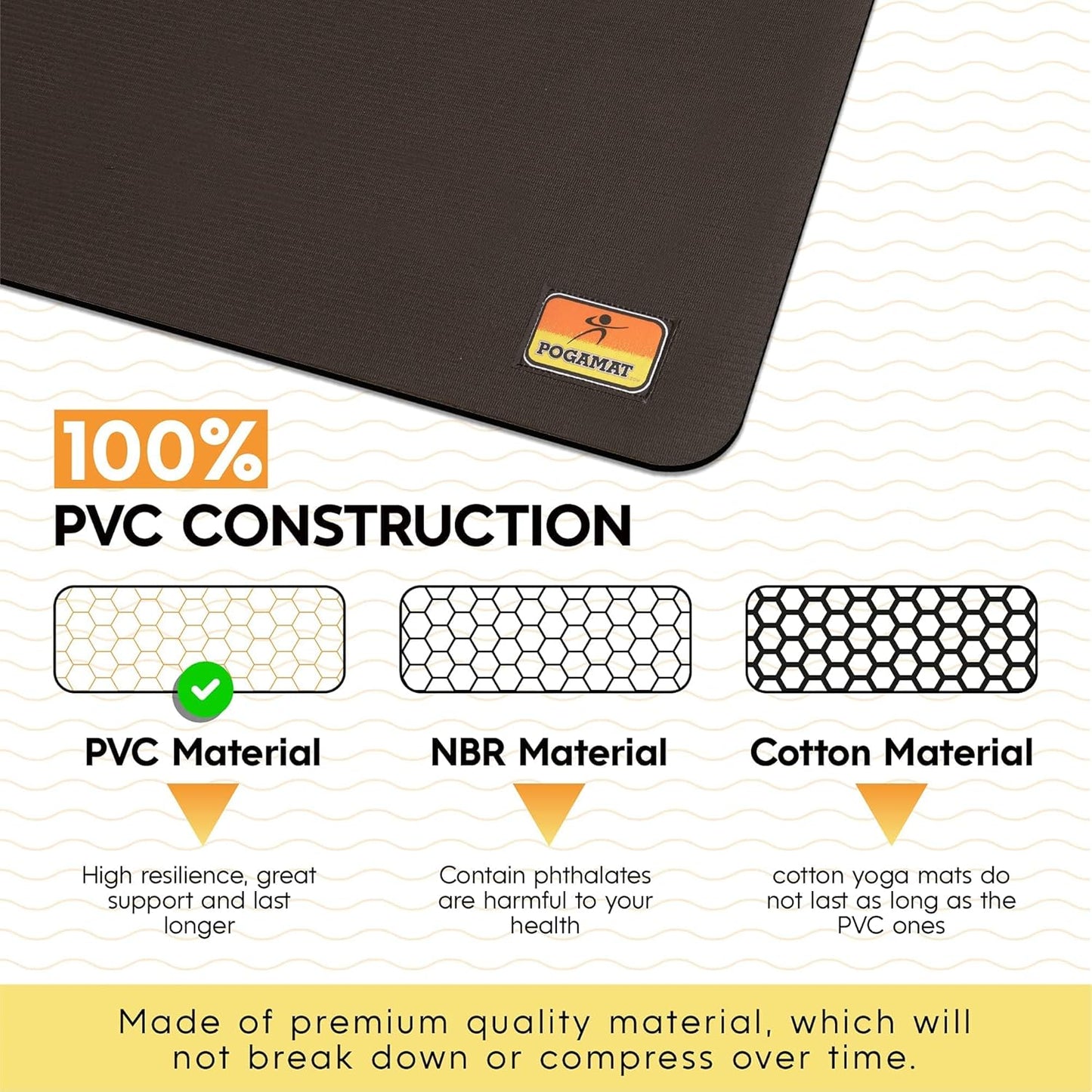 Premium Large Exercise Mat 6’x4’ – 1/4" Thick Non-Slip Workout Mat for Home Gym, Cardio, Yoga, Equipment – Use with or Without Shoes