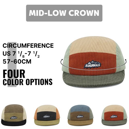 Croogo Casual Short Brim Baseball Cap Multi Color Trucker Dad Hats 5 Panel Snapback Hats Hip Hop Urban Fitted Hat,Brown-DOTB2