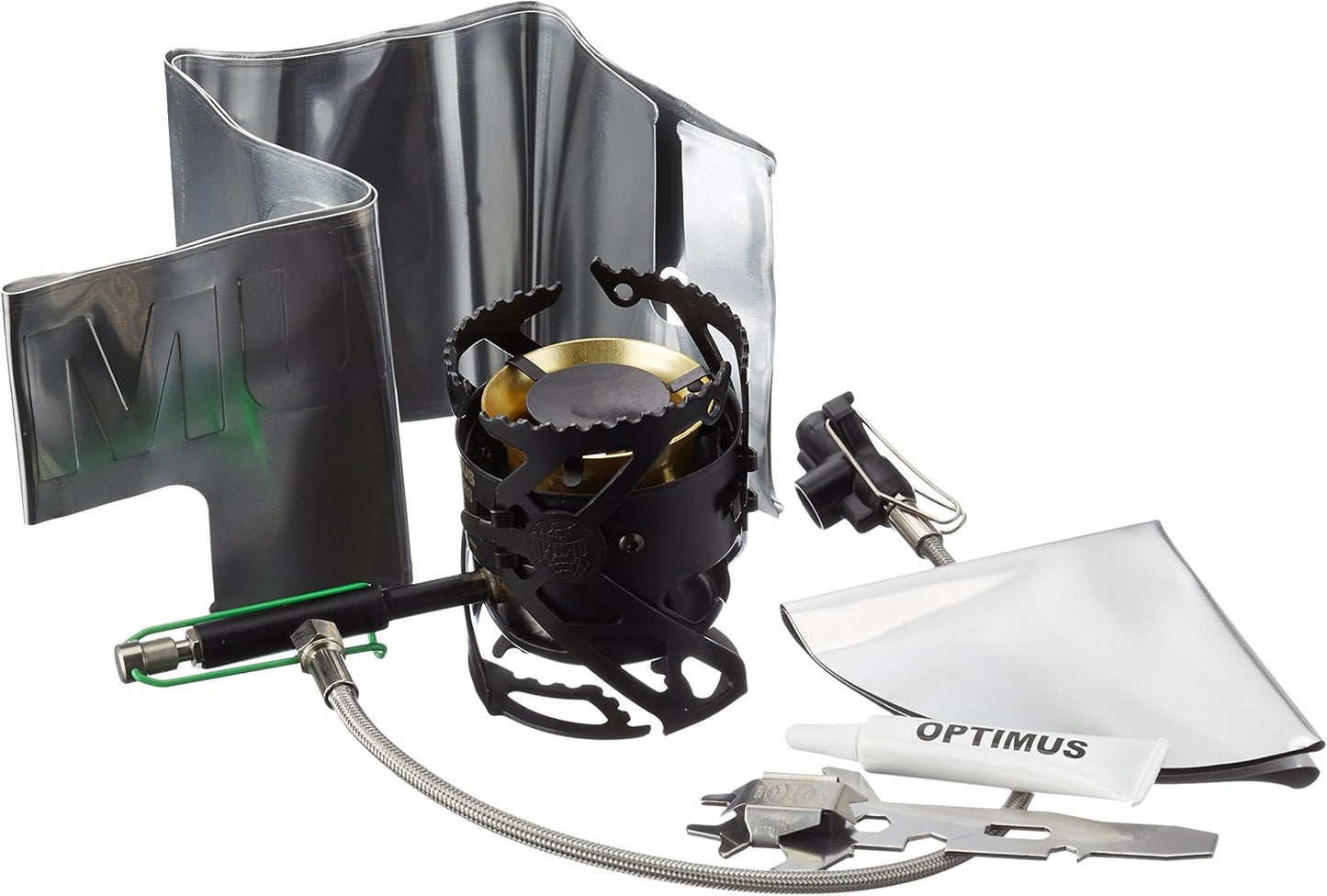 Optimus Polaris Optifuel Camping Stove – Liquid/Canister Fuel, Durable Metal for Backpacking & Emergency Preparedness