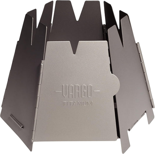 Vargo Titanium Hexagon Wood Stove | Collapsible Portable Wood Burning Stove | Ultra Lightweight Compact Wood Stove for Backpackers & Outdoor Explorers T-415