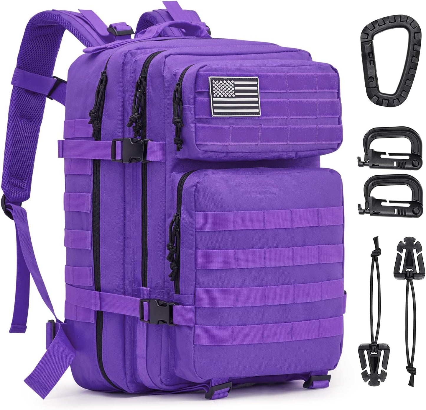 G4Free 45L Military Tactical Backpack 3 Day Assault Survival Molle Pack Bug Out Bag Travel Fishing Backpack Rucksack