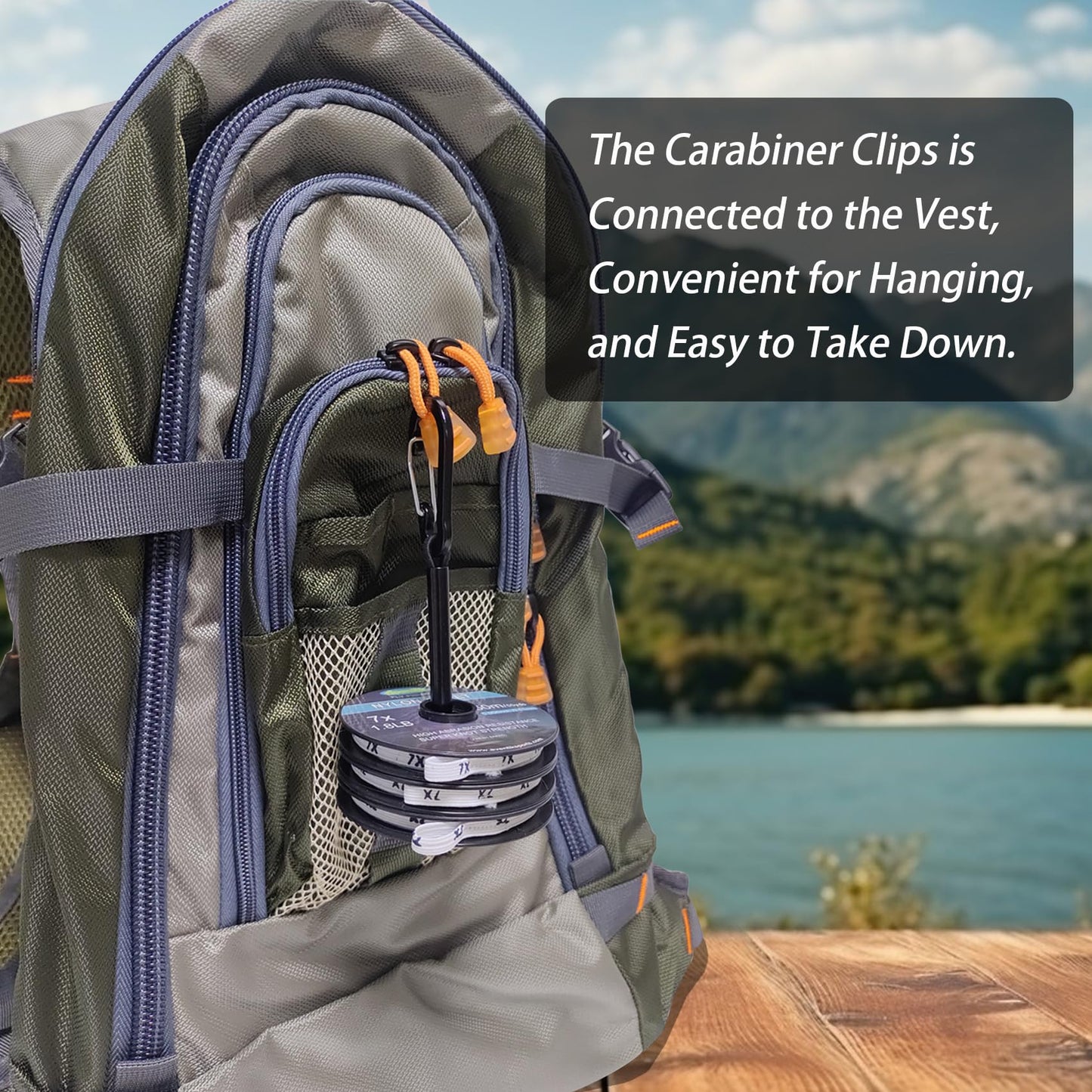 Aventik Fly Fishing Tippet Spool Holder Fly Fishing Gear for Fly Line Leader Organizer(Tippet Holder A)