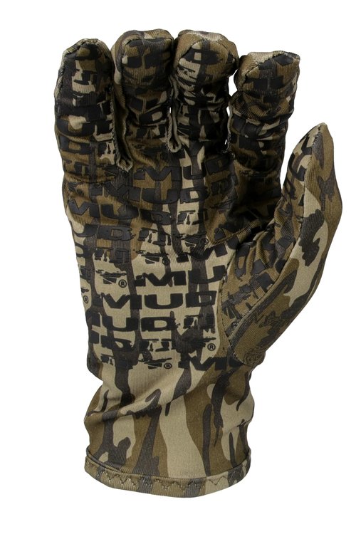 Muddy Outdoors Men's TRX Lightweight Gloves Mossy Oak Bottomland Large