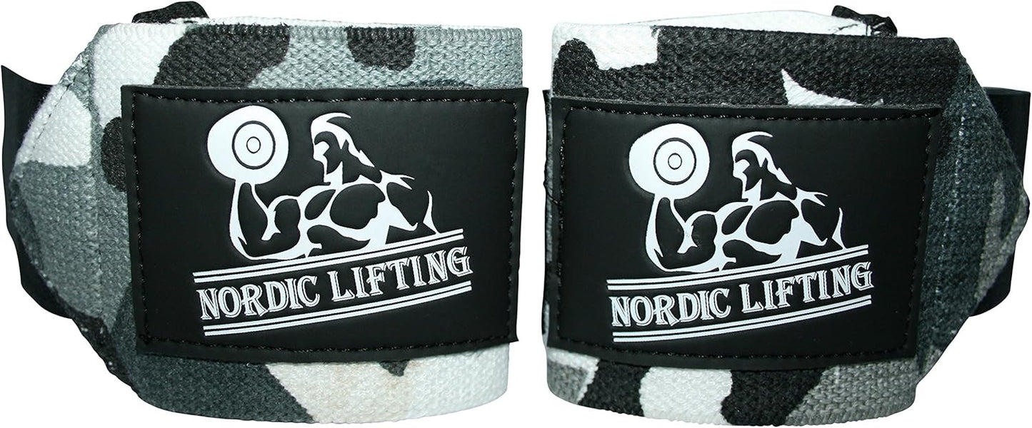 Wrist Wraps (1 Pair/2 Wraps) for Weightlifting/Cross Training/Powerlifting/Bodybuilding - for Women & Men - Premium Quality Equipment for The Absolutely Best Hand Strength & Support - 1 Year Warranty