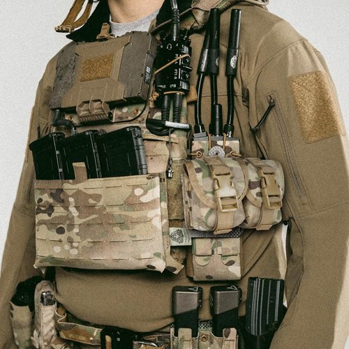 Tactical Pouches-Double Frag Grenade Pouch,Molle EDC Tool Bags for Hunting Shooting Airsoft Equipment Gears (MC)