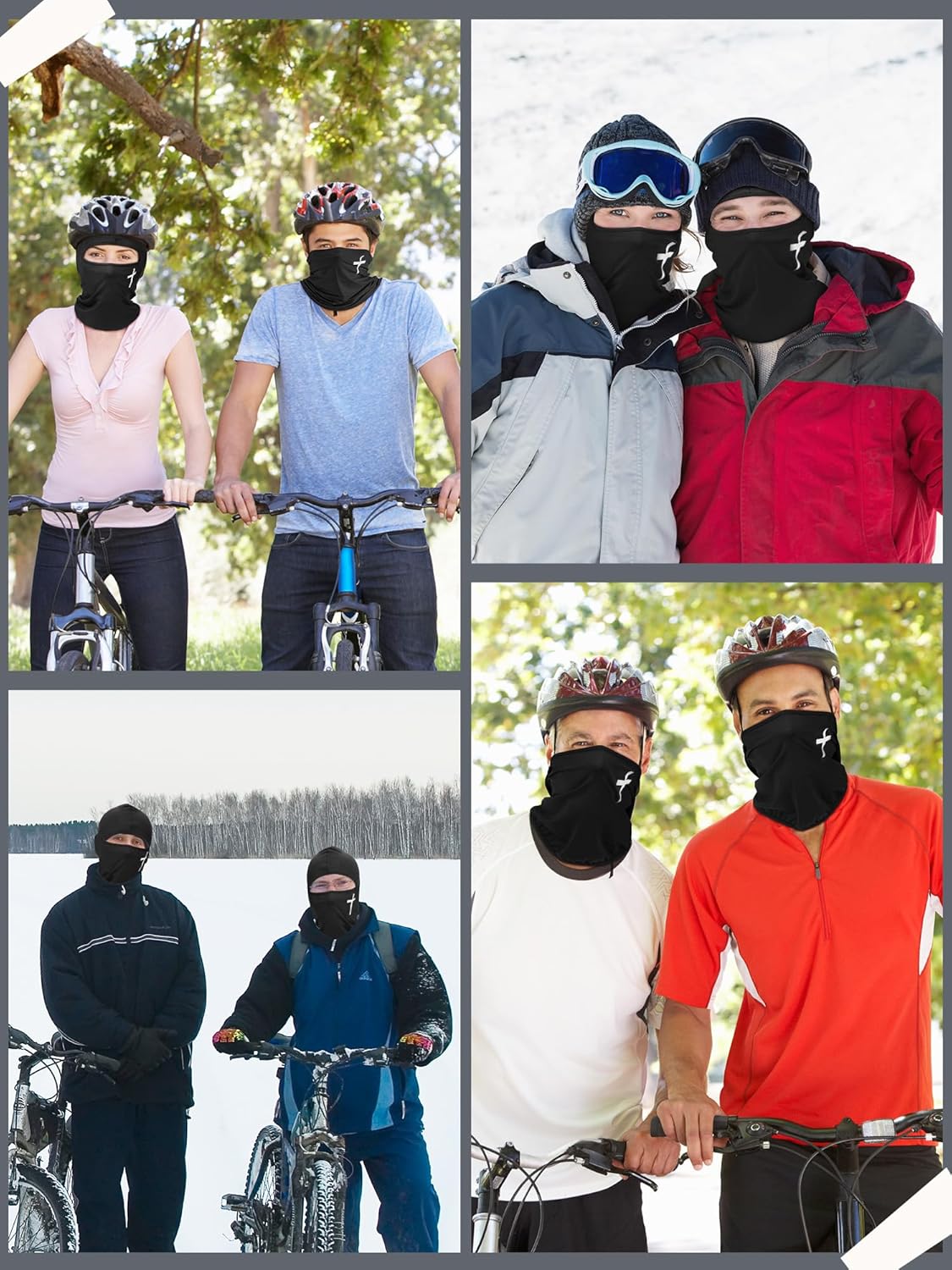 6 Pcs UV Protection Ski Mask Balaclava | Summer Full Face Cover for Men & Women