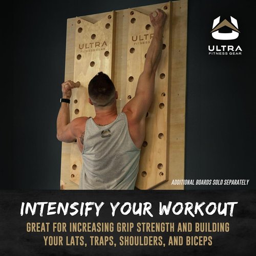 Climbing Pegboard 51 Inch, Climbing Hold Cross Training Exercise Equipment, Climbing Wall Training Ladder for Fitness, Agility and Muscle Strength