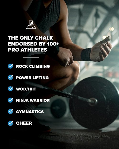 Friction Labs Gorilla Grip 2.5oz (70.8g) - Chunky Texture - The New Standard in Chalk for Rock Climbing, Crossfit, and Powerlifting