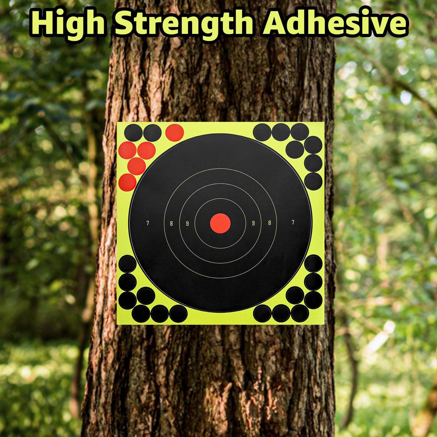 50PCS Self Adhesive Shooting Target, 12 Inch Paper Sticker Targets with Cover-up Patches, Paper Target for Gun, Pistol, Rifle, Bb Gun, Airsoft, Pellet Gun, Air Rifle