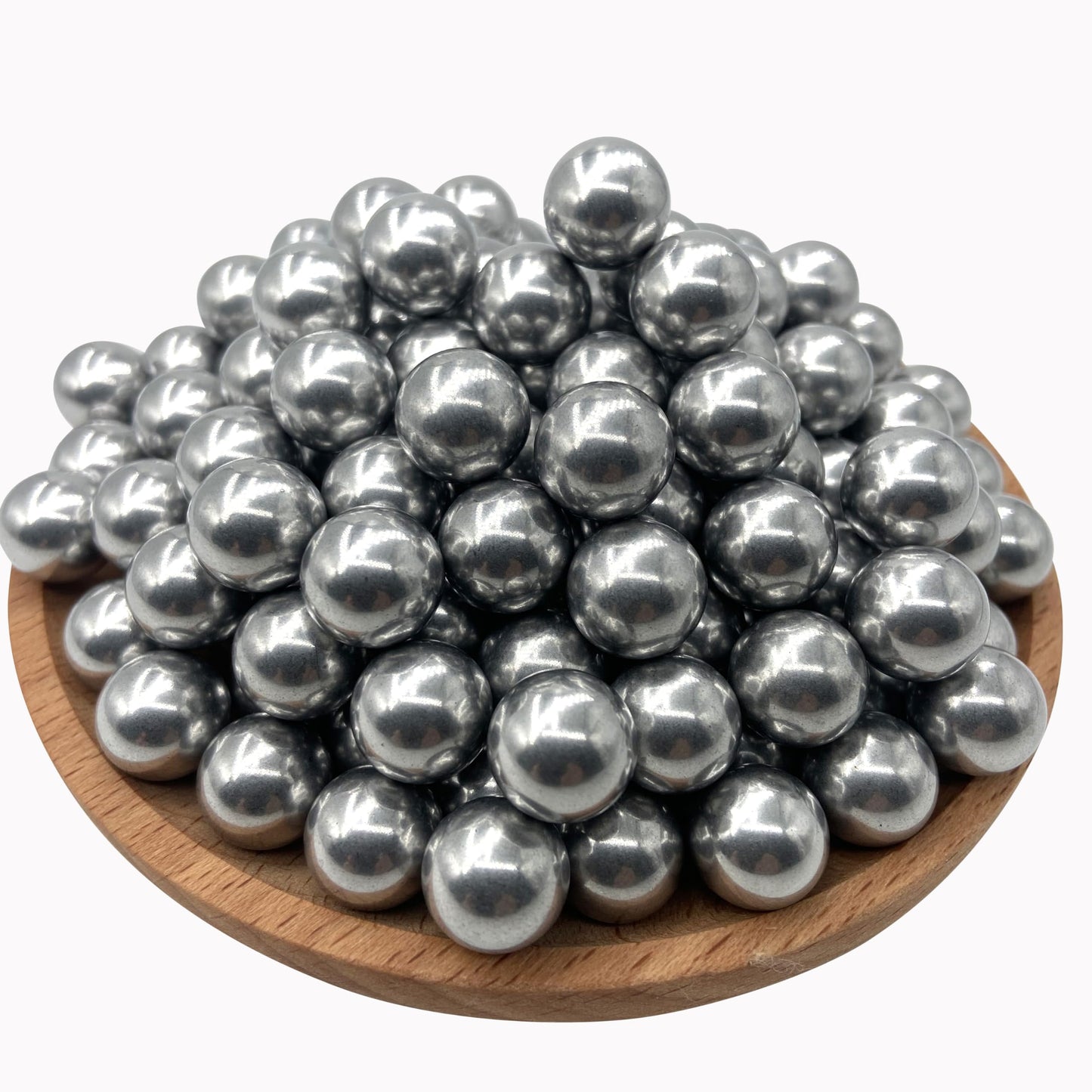 ALIEN PLAY 150 X 43 Cal Aluminum Balls for Self-Defense, Reusable Solid Hard .43 Caliber Ammo Fit for T4E Walther PPQ/ TPM1 and Glock17/G17 Gen 5(Silver Color)