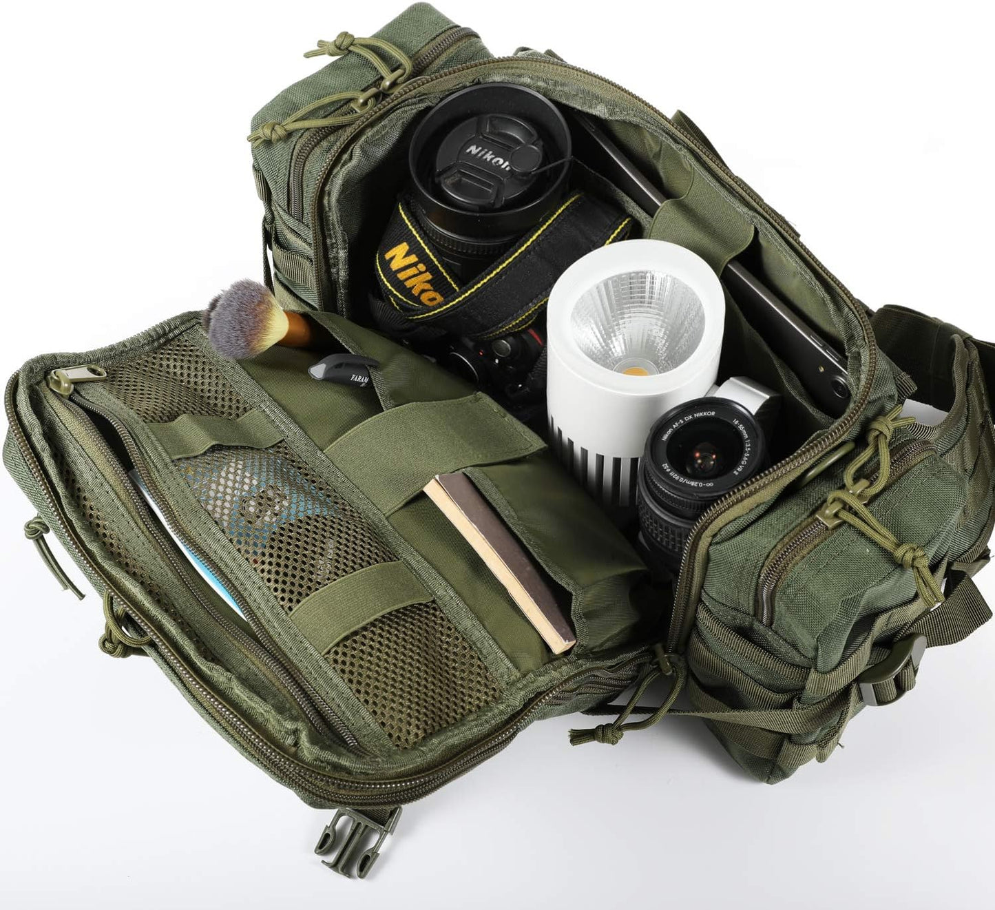 SHANGRI-LA Tactical Range Bag Outdoor Sling Backpack Hiking Fanny Waist Pack