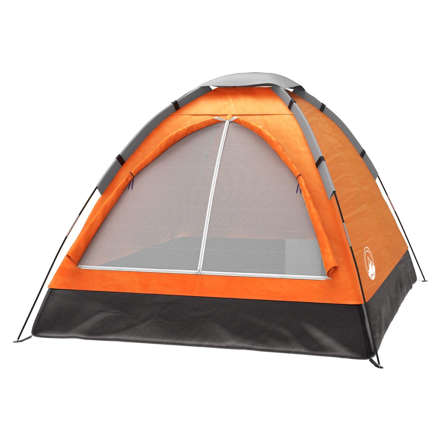 2-Person Tents Bundle - Pink Dome & Orange Compact Camping Tents with Rain Flys and Carry Bags by Wakeman Outdoors