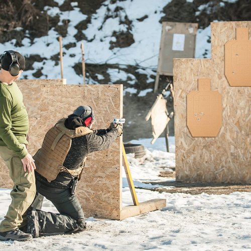 Hungdao 100 Pcs Tactical Range Shooting Targets Silhouette Tactical Cardboard Targets for Shooting Range Practice Competitions Self-Defense Training (30 x 18 Inch)