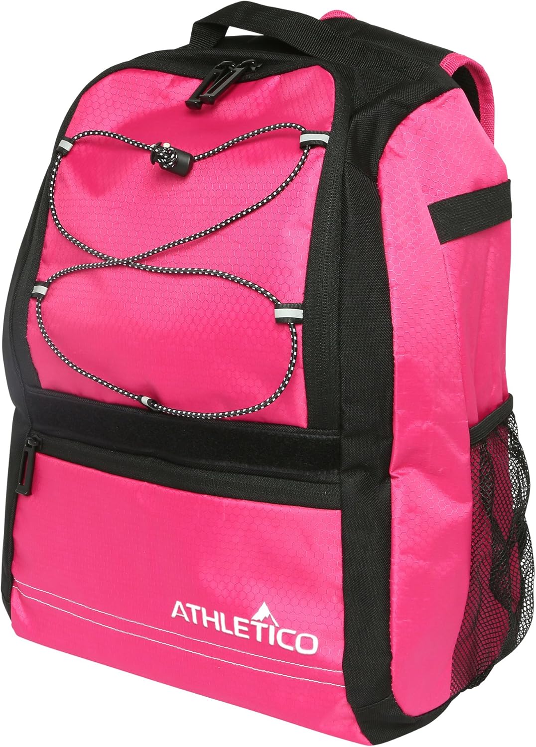 Athletico Youth Baseball Bag - Bat Backpack for Baseball, T-Ball & Softball Equipment & Gear | Holds Bat, Helmet, Glove | Fence Hook (Pink)