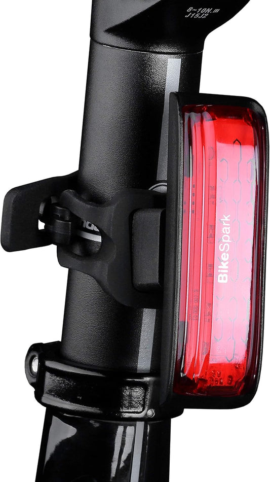 Auto-Sensing Rear Light G2 -Super Bright LED Bike Tail Light - Auto On/Off & Deceleration Flash by Motion Sensing - USB Rechargeable - IPX5 - Made in Taiwan