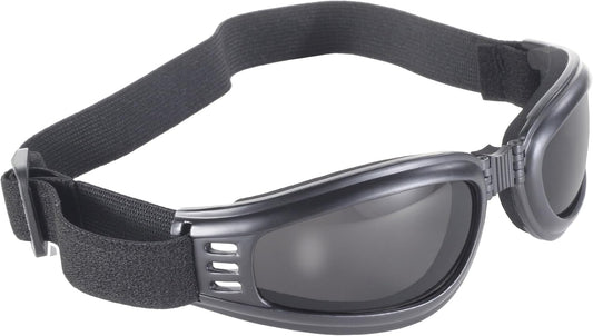 Pacific Coast Nomad Value Folding Riding Goggles Black Frame Smoke Lens