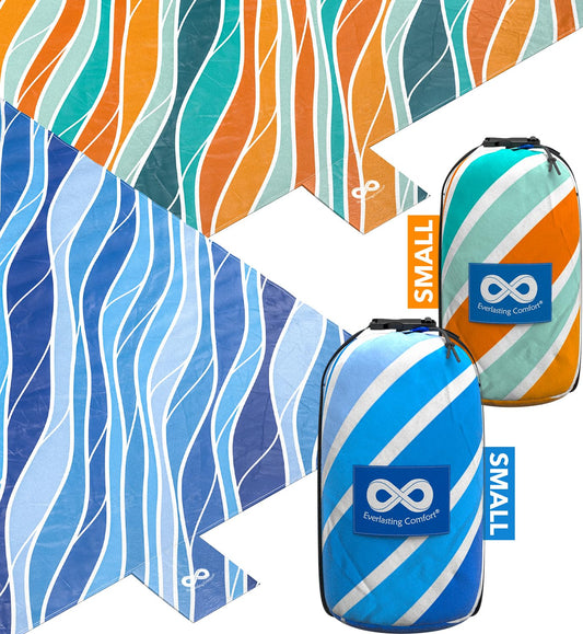 Everlasting Comfort Beach Blanket Bundle - Enjoy Sunny Days with Large, Sandproof Mats for Picnics and Beach Trips