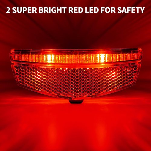 BV Bike Lights for Night Riding LED Bike Tail Light - Bicycle Light Battery-Powered/Rechargeable - Rear Bike Light Weather Resistant - Visible Up to 1500ft Bicycle Tail Light LED Bike Light