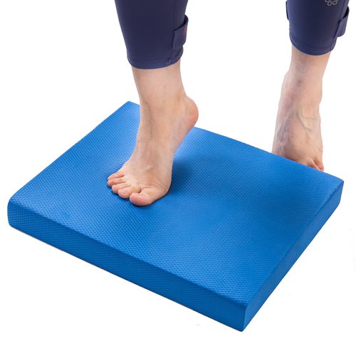 Stability Trainer Pad - Foam Balance Exercise Pad Cushion for Therapy, Yoga, Dancing Balance Training, Pilates,and Fitness (Blue-XL-(19.7''X 15.8" X 2.4"))