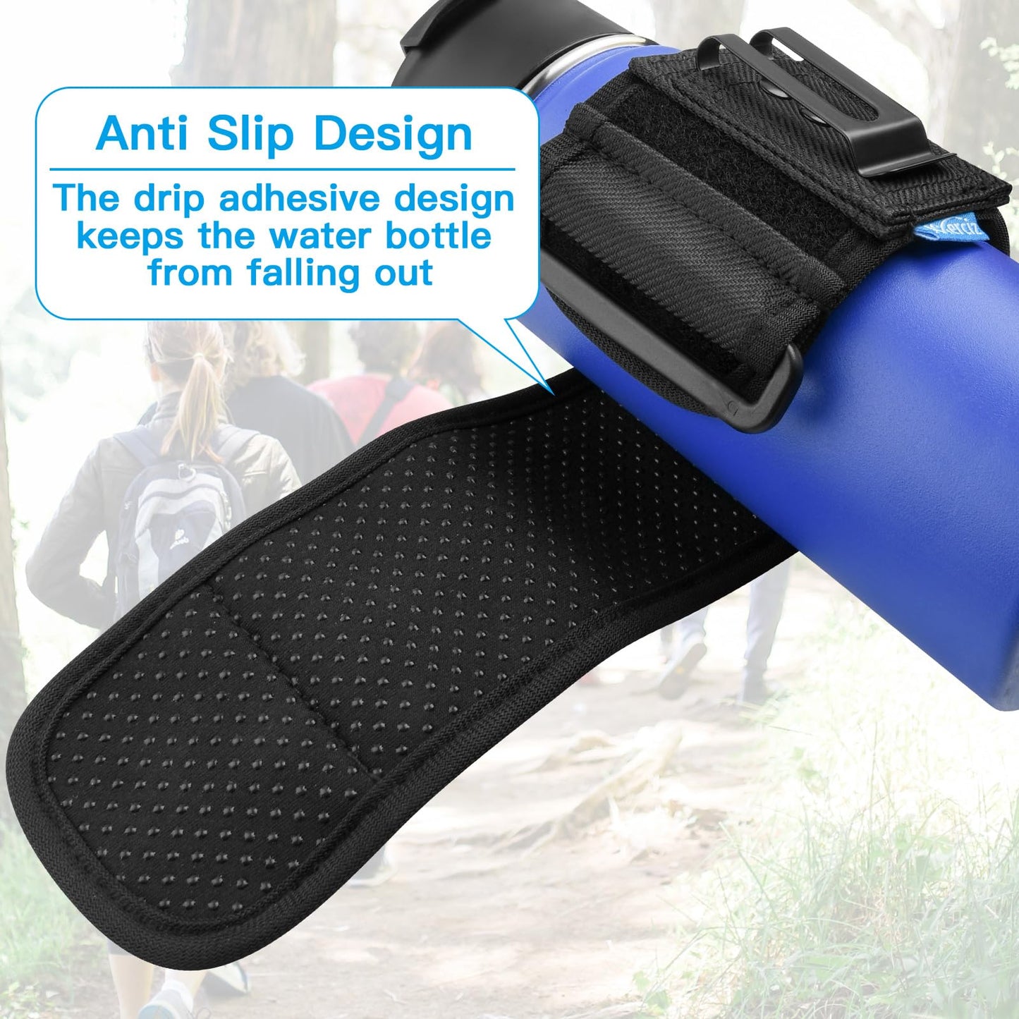 Xxerciz Water Bottle Carrier Holder with Belt Clip Bottle Carrier Sleeve for Mineral Bottle Beverage Bottle and Other Small Water Bottles on Outdoor Walking Hiking Traveling