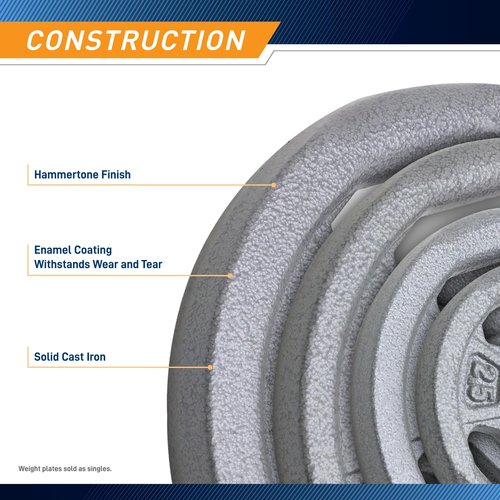 Marcy Classic 1" Cast Iron Standard Grip Plates - 10lb