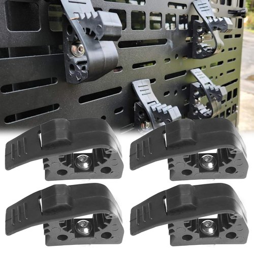 MusixiA Shovel Holder for Truck Quick Release Rubber Clamp Grip Mount Kit Fits for Roof Rack from 1"~1.9" in Diameter Tools and Equipment,Universal for Off-Road Vehicles UTVs ATVs Van Trucks 4Pcs