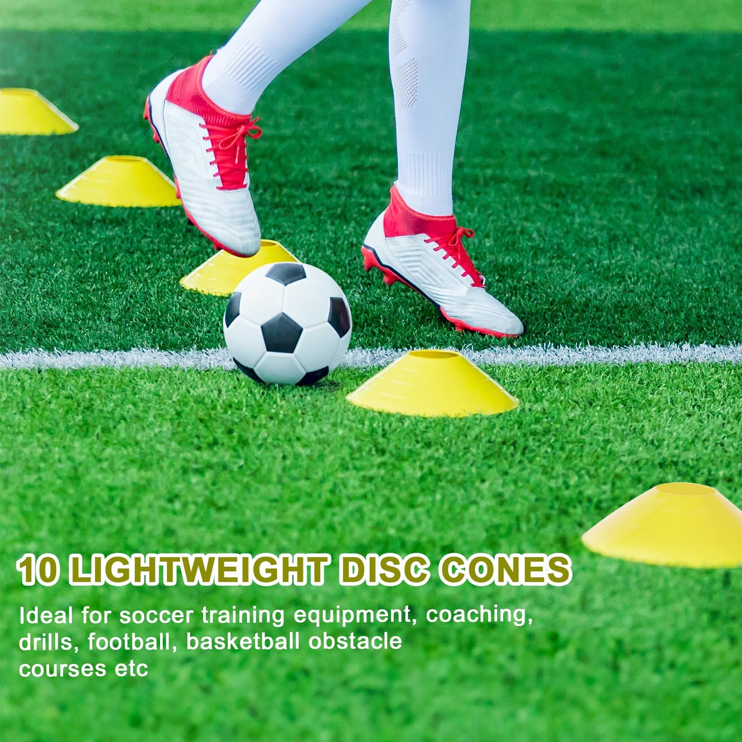 AGPTEK Agility Training Equipment Set, Agility Ladder Speed Soccer Kick Trainer Cones Jump Rope Resistance Bands Exercise Workout Equipment Boost Fitness & Increase Quick Footwork