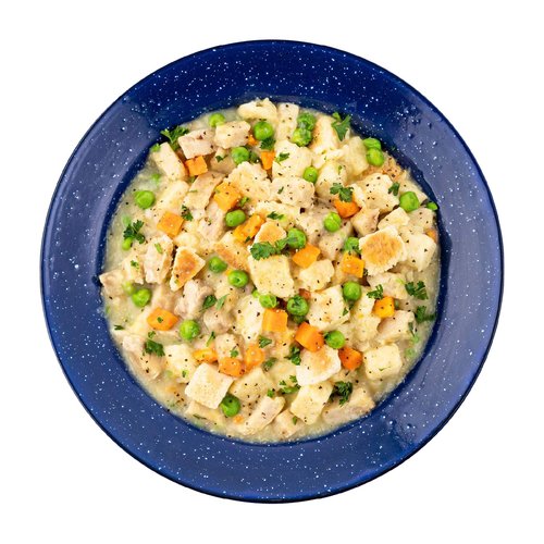 Mountain House Granola with Milk & Blueberries (0055450) and Chicken & Dumplings Freeze Dried Backpacking & Camping Food 6-Pack