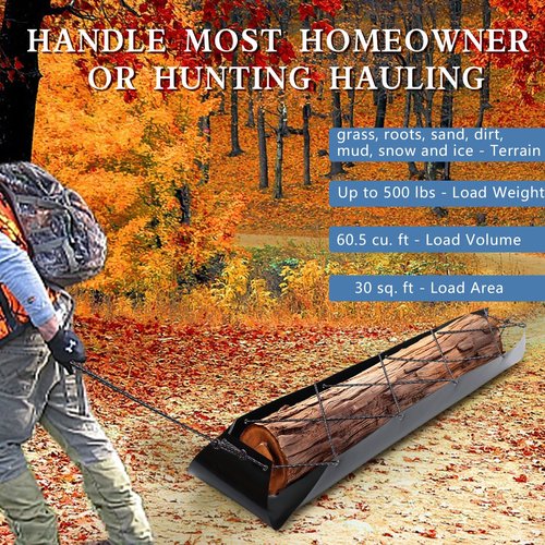 Deer Drag Sled Game Glide - Deer Cart Game Hauler Thickened Tear-Resistant Deer Hunting Accessories and Gear for Hauling Hunter's Trophy - Perfect Hunting Gift for Men