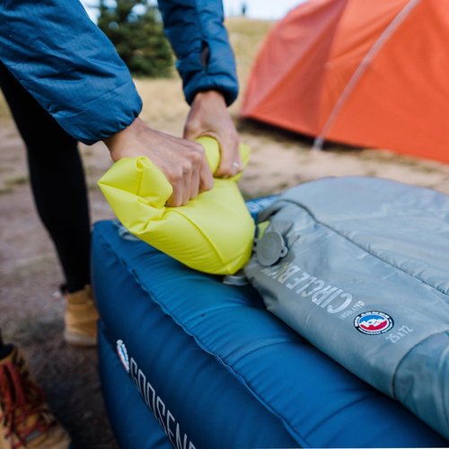 Big Agnes Circle Back Insulated Sleeping Pad - Sustainable & Recyclable 3-Season Air Pad with Removable Cover, 3-Season Camping & Backpacking - Wide Long (25x78)