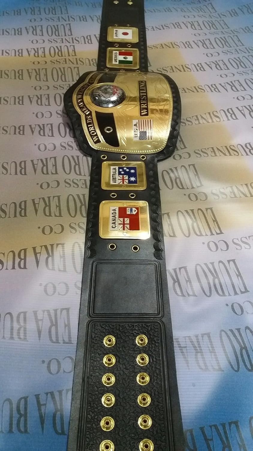 New Replica NWA Championship Belt Adult Size Metal Plates