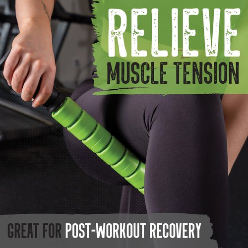 Gradient Fitness Stretching Strap for Physical Therapy, 12 Multi-Loop Stretch Strap 1.5" W x 8' L, Physical Therapy Equipment | Muscle Roller Stick with Free Exercise eGuide, Body Massage Stick Tools