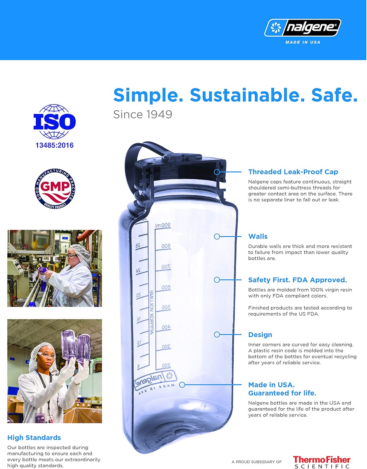 Nalgene Easy Sipper - Designed specifically for your NALGENE 32 Oz wide mouth bottle