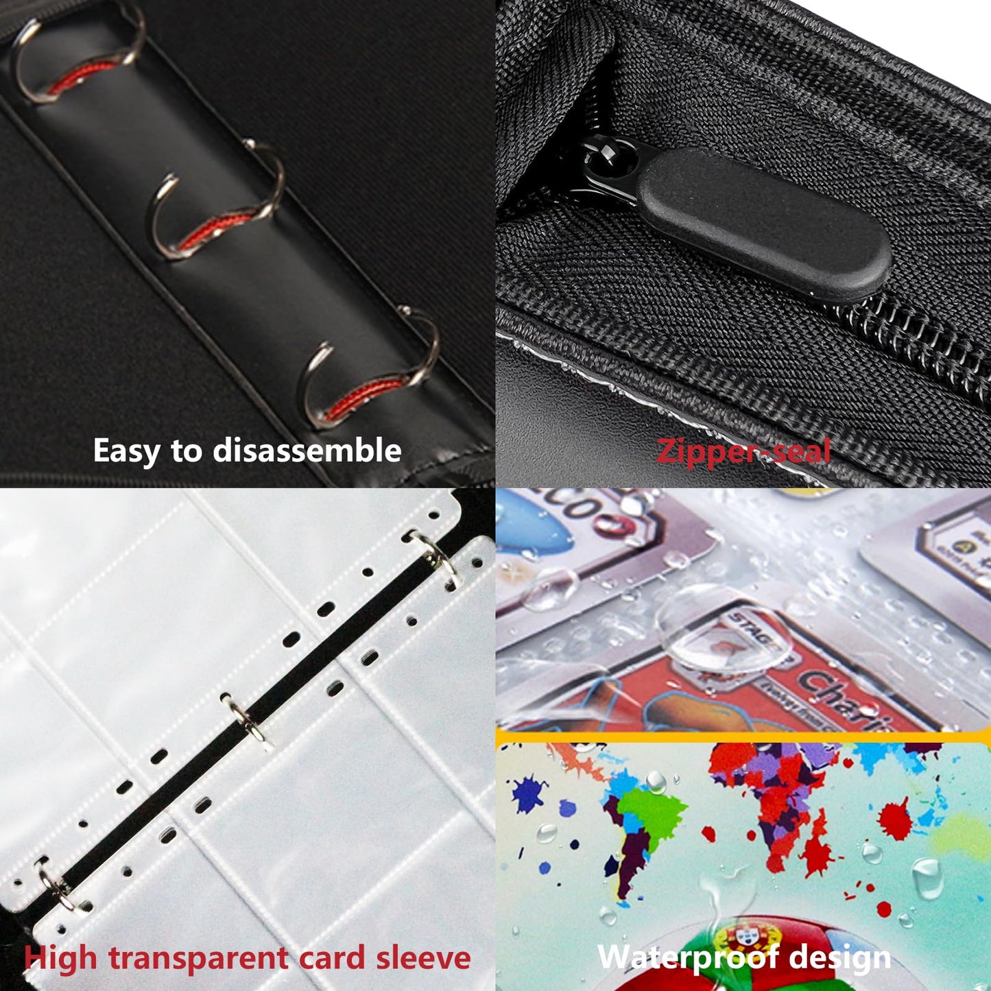Football Card Binder 9 Pocket Fits 900 Cards with