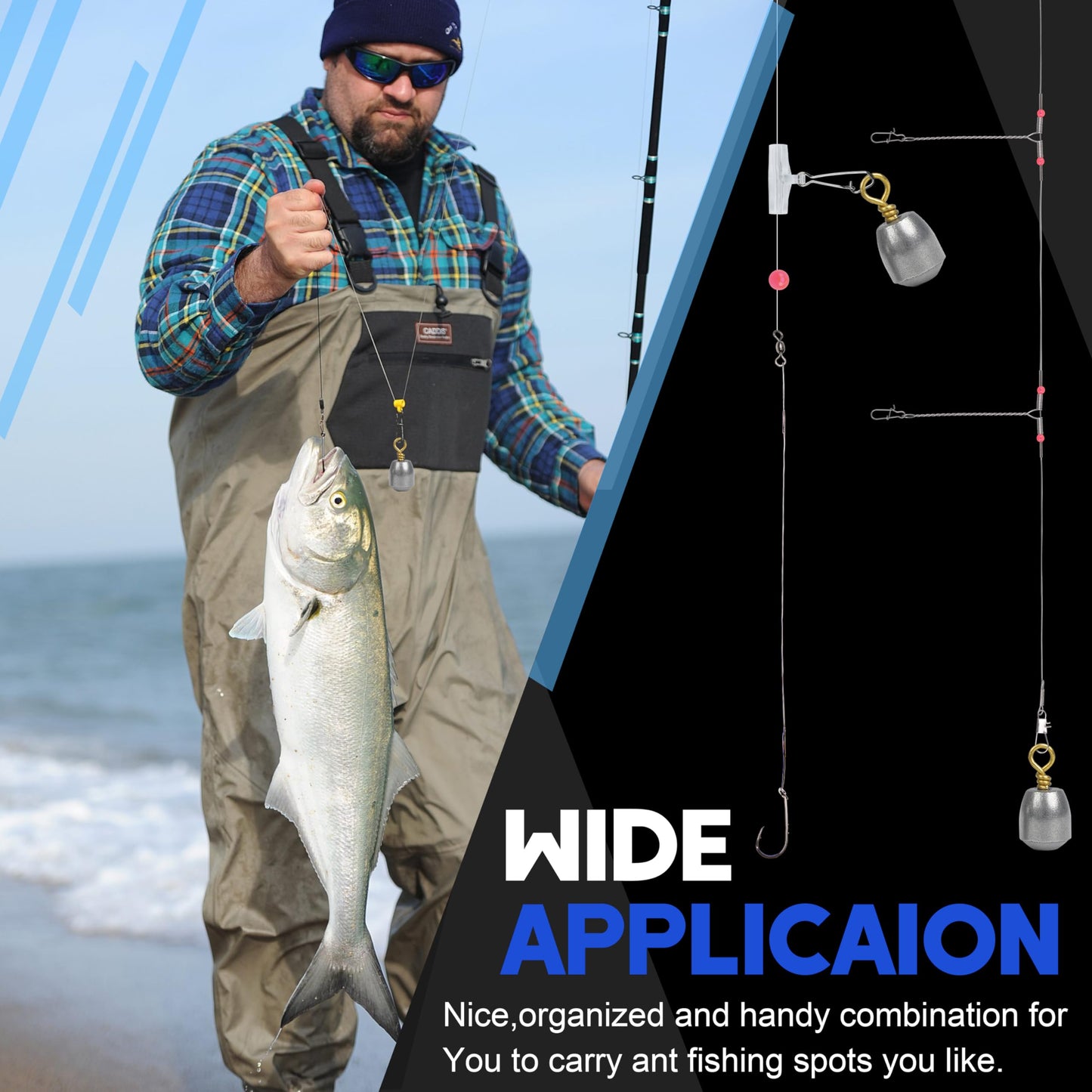 Fishing Weights Sinkers Kit,19/52pcs Bass Casting Sinkers Weights Bell Sinkers Assorted Iron Fishing Weights Drop Catfish Sinkers Weights for Saltwater Freshwater Fishing