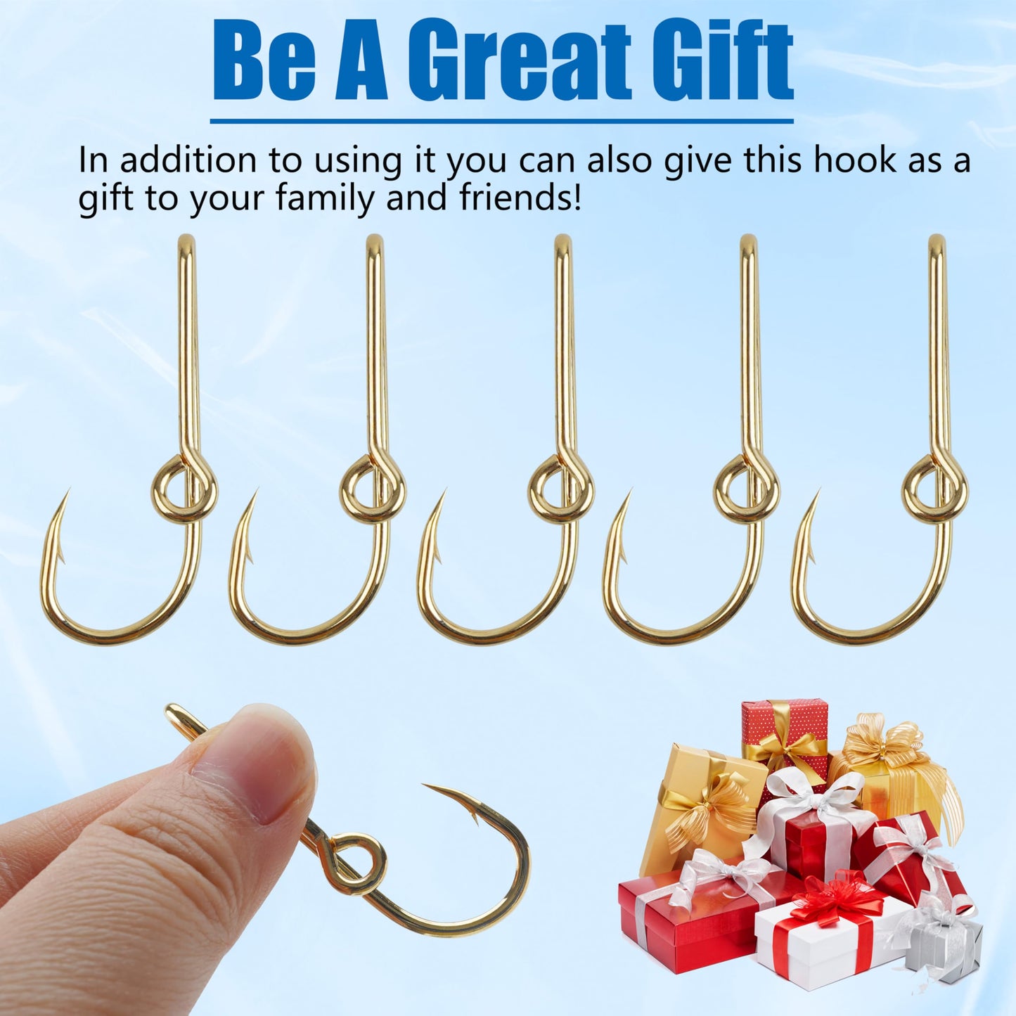 Fishing Hooks Hat Pins for Fishing Hat Hook Clip Set Black Gold Fish Hook Hat Clip High Carbon Steel Hooks for Cap Hat Tie 10/16pcs （Gold 10PCS