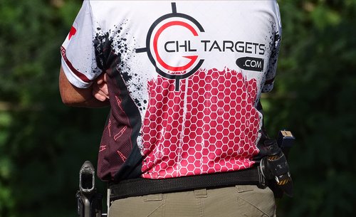 Official USPSA/IPSC Practice Paper Shooting Targets, Competition Torso Target, Paper Silhouette Shooting Target, Shooting Range, Rifles, Handguns, & Shotguns (100, USPSA Reverse Red Center)