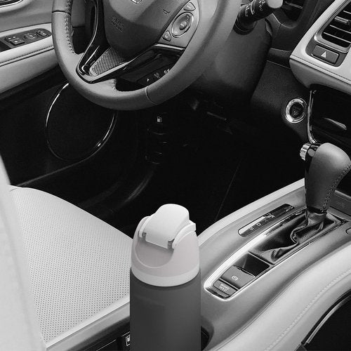 Linkidea Silicone Water Bottle Sleeve Compatible with Owala FreeSip 24oz, Anti-Slip Protector Waterbottle Boot, Bottle Bumper Cover, Gray