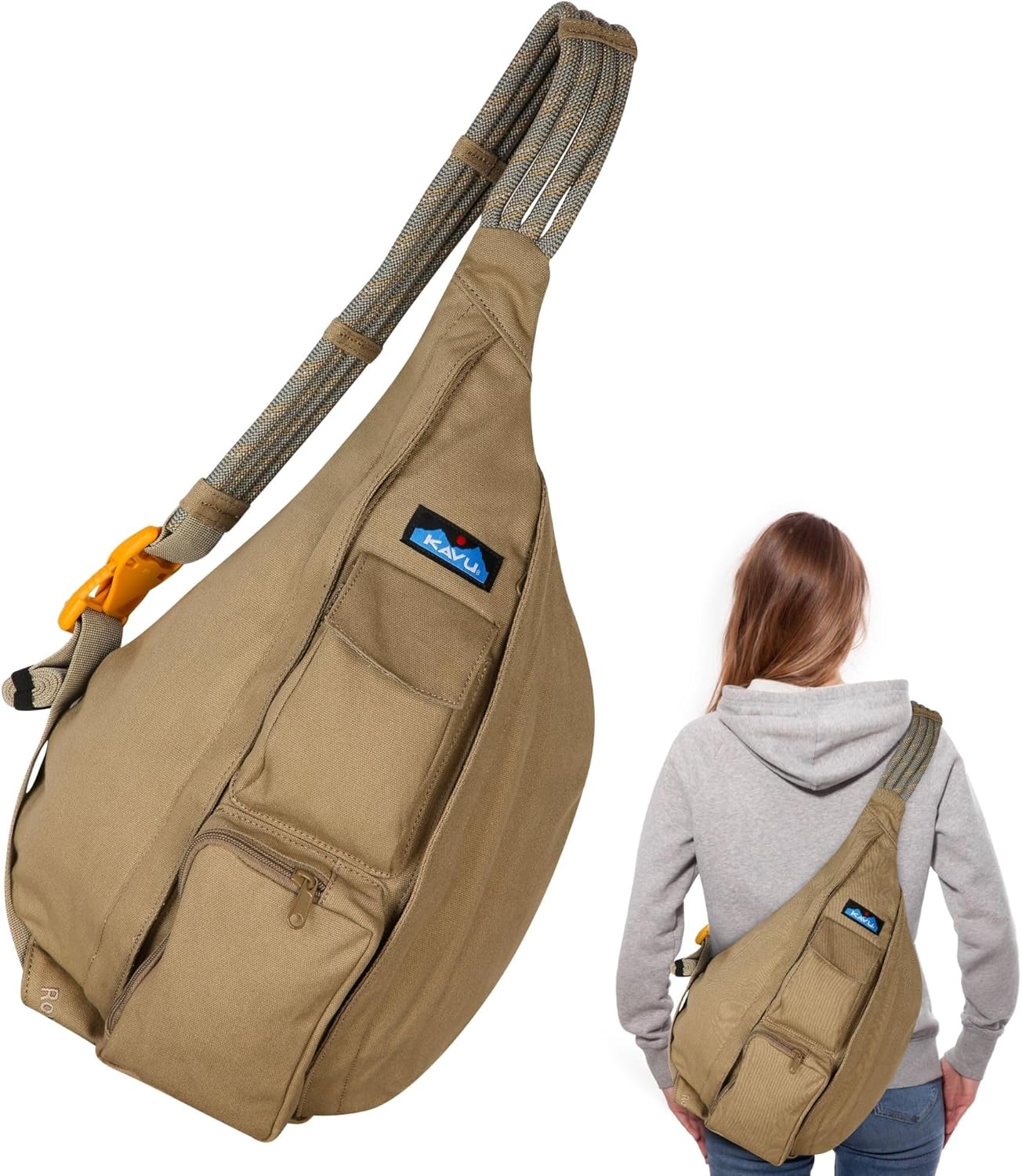 KAVU Rope Bag - Sling Pack for Hiking, Camping, and Commuting