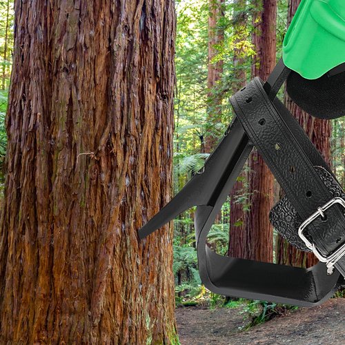 Xeoca Tree Climbing Spikes Set, Alloy Steel Climbing Spurs, 350lbs Load Capacity, Green, Classic Style, Ideal for Climbers, Fruit Picking & Lumberjack