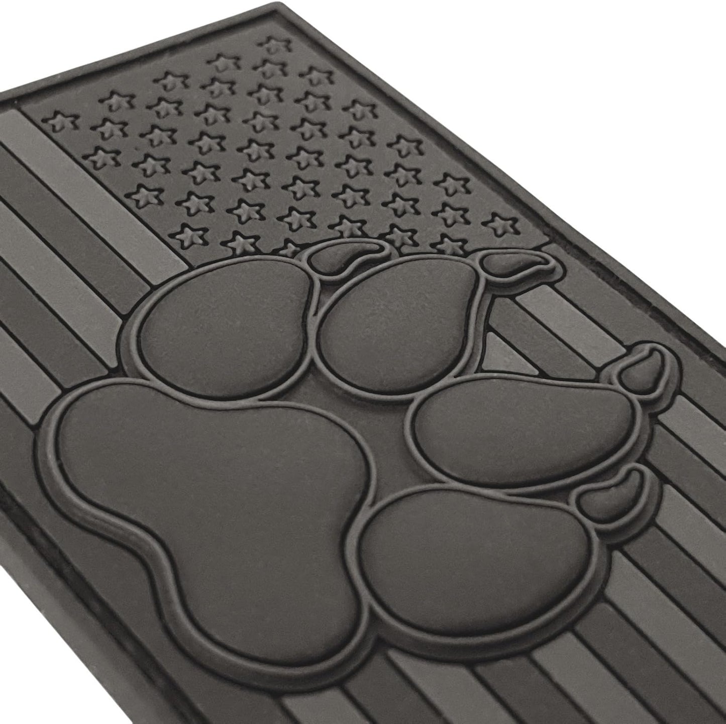 American K9 Patch Tactical PVC Badge Compatible with Velcro Dog Patches for Harness - Service Dog Patches, K9 Patches, Dog Vest Patches, Patches for Hats (Black White - Glow Dark)