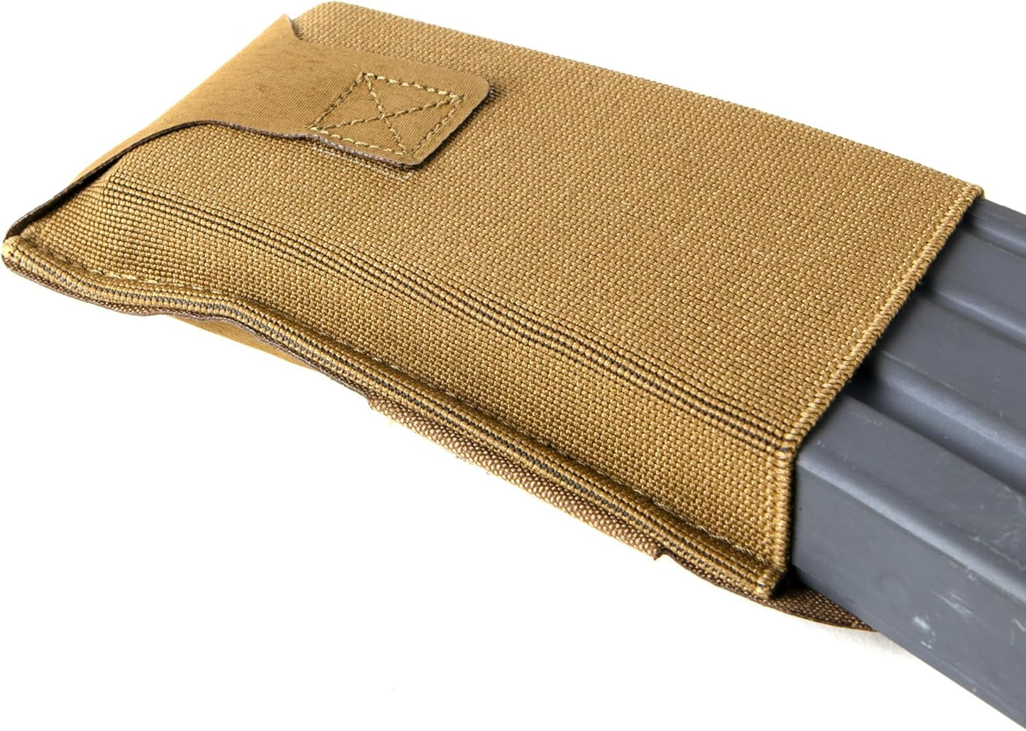 Blue Force Gear Low-Rise Single Belt Mag Pouch - Coyote Brown - Ten-Speed Elastic Front Belt Pouch MOLLE Panel - Military-Grade