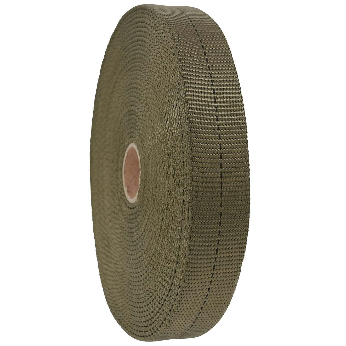 GM CLIMBING 1 inch MIL-W-5625 Nylon Tubular Webbing Milspecs 4000Lbs Durable for Outdoor Tactical Parachute Climbing Rescue Survival Tie Down 1 inch x 50Ft Tan 499