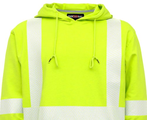 BOCOMAL FR Hoodies Pullover High Visibility 7.5oz Lightweight Non Fleece Hi vis Flame Resistant Reflective Hooded Sweatshirts
