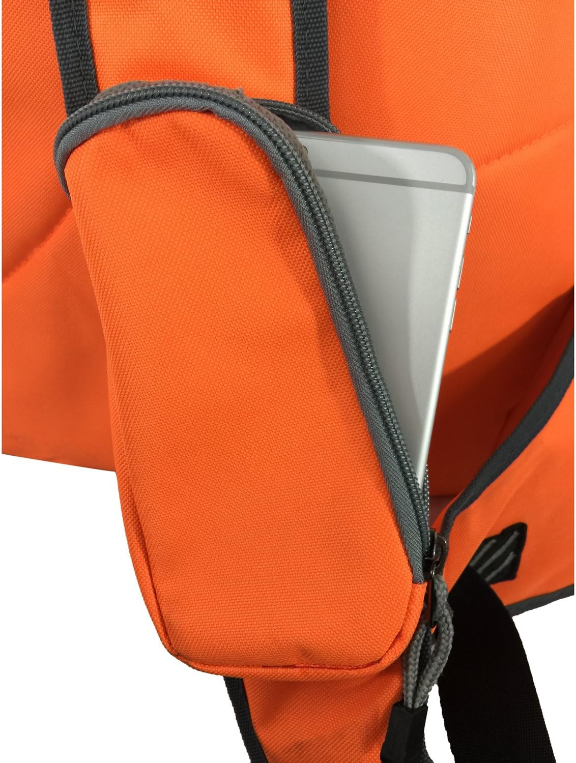 K-Cliffs Heavy Duty Sling Backpack Water-Resistant Laptop Bookbag Body Bag Bright Color Safety Reflective Stipe