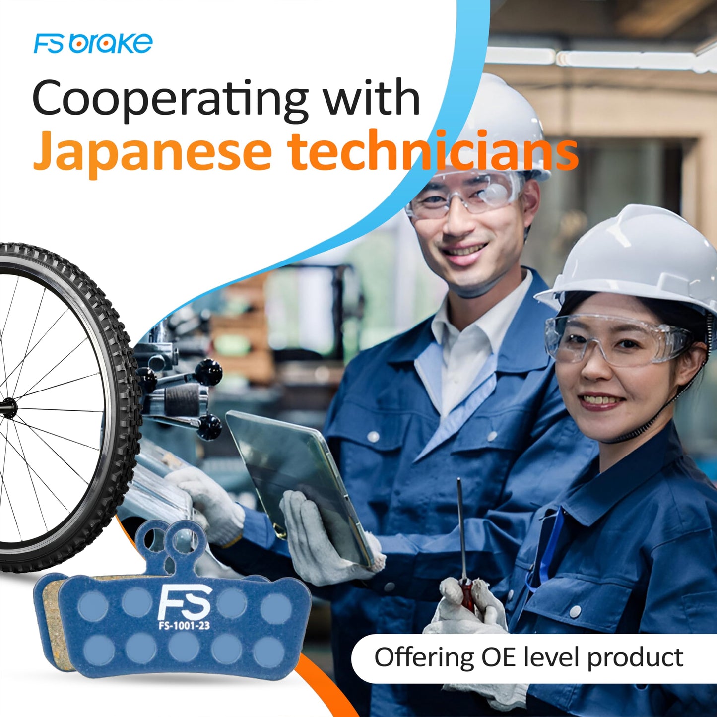 FS-EEX Hybrid Ceramic-Carbon Disc Pads Compatible with SRAM G2 / Guide R/RS/RSC, Avid Elixir 7/9/XO | Precision Braking for MTB, eMTB, XC, Trail & Racing