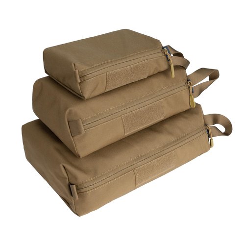 IDOGEAR Handheld Portable Storage Bag,Multifunctional Tool Bag, Zipper Travel Bag, Storage Sundries Bag For Outdoor Camping Cycling Hiking 3 Pack(Coyote Brown)