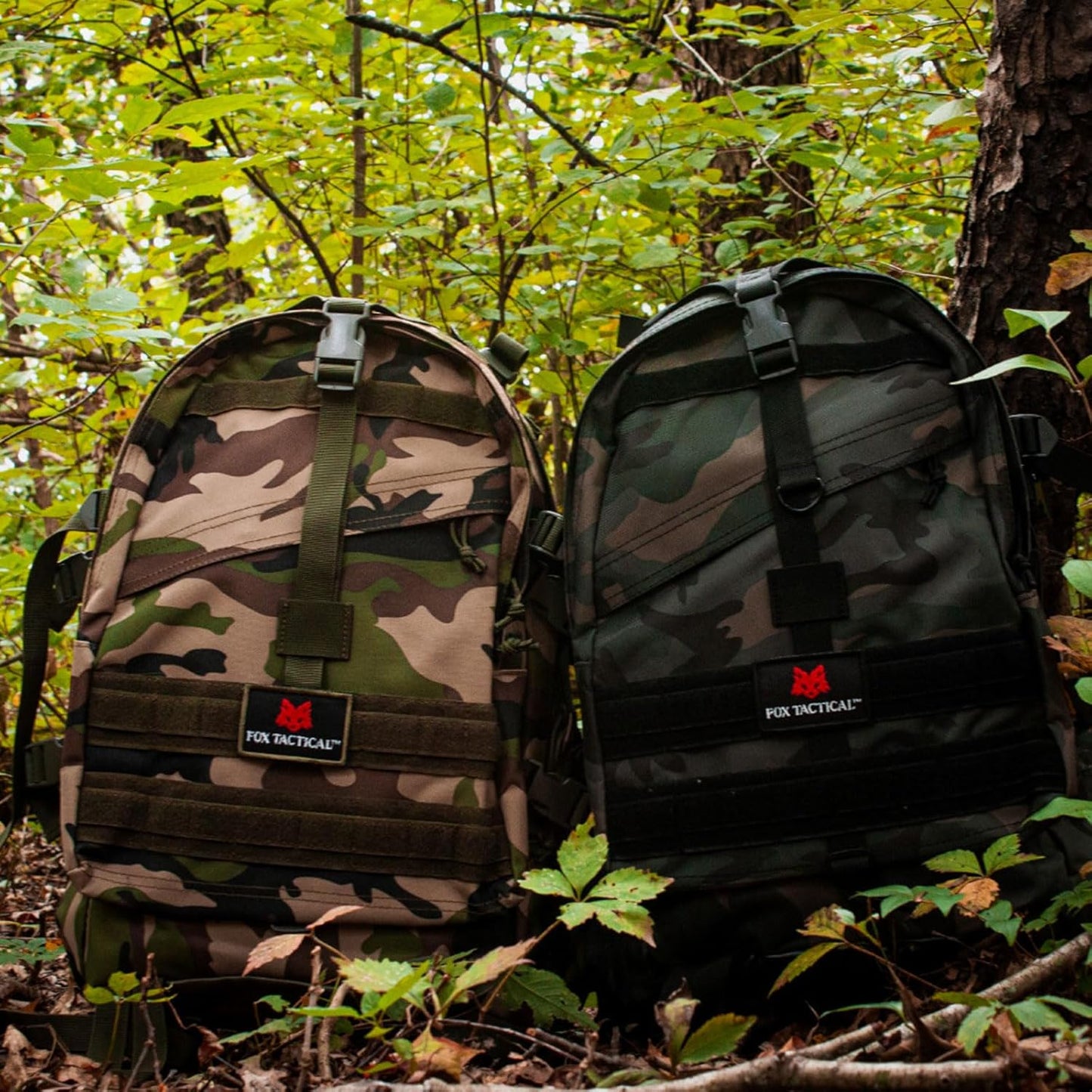 Fox Outdoor Products Large Transport Pack | 37L Tactical Backpack with Compression Straps, Hydration Pocket & Modular Webbing