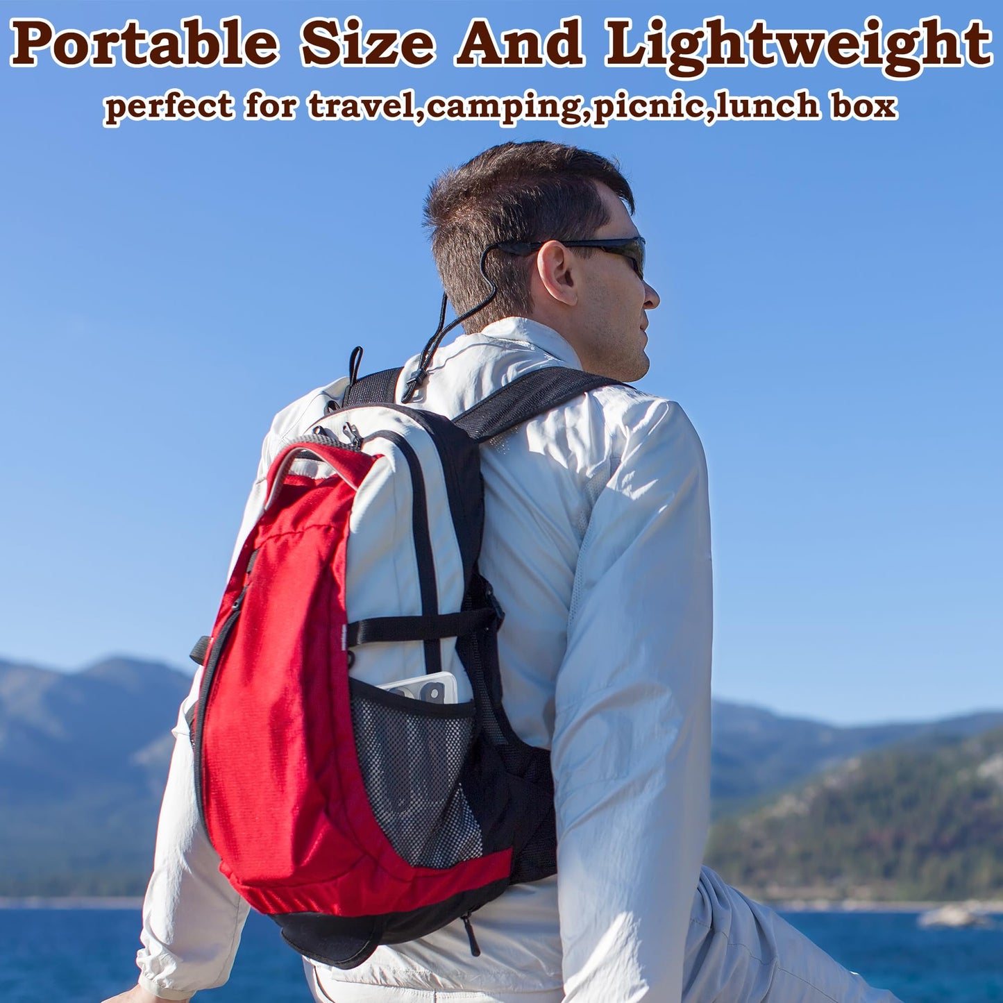 Foldable Fork and Spoon Set, 2pcs Portable Folding Spoon and Fork Set With Plastic Storage Case, Foldable Spoon Portable Fork With Wooden Handle For Travel Camping Outdoors Picnic