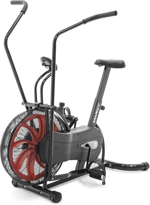 Marcy Air-Resistance Fan Bike with Dual Action Handlebars for Full-Body Workout